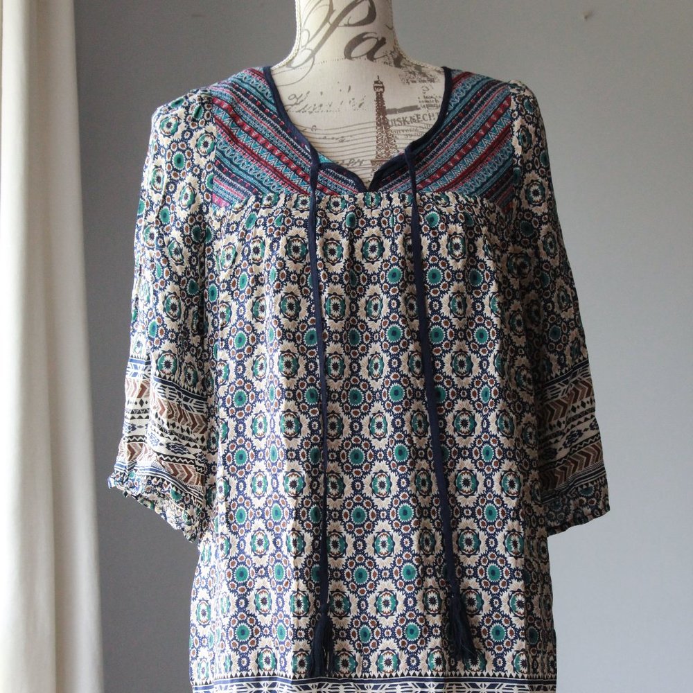 Flying Tomato Boho tunic shirt size small